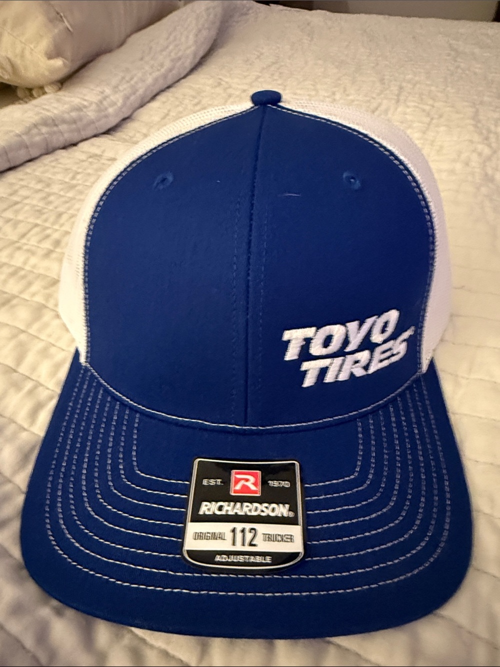 Toyo Tires Blue and White Trucker Hat